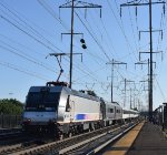 ALP-46A # 4651 pushing the NJT super express train toward Princeton Jct, Hamilton, and Trenton 